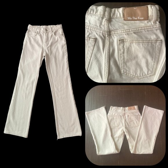 We The Free Denim - We the free high waist flare snow color jeans 24